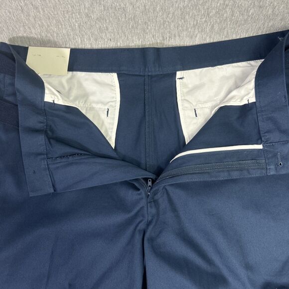 Savane Select Edition Mens Size 38 Shorts w Belt Blue Flat Front- NEW- 9” Inseam - Picture 7 of 16